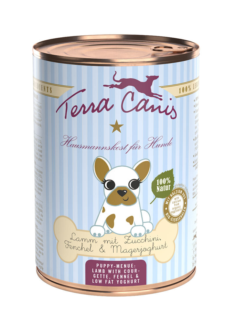 Terra Canis Hundenassfutter Terra Canis Welpe 6x400g Lamm mit Zucchini, Fenchel & Magerjoghurt