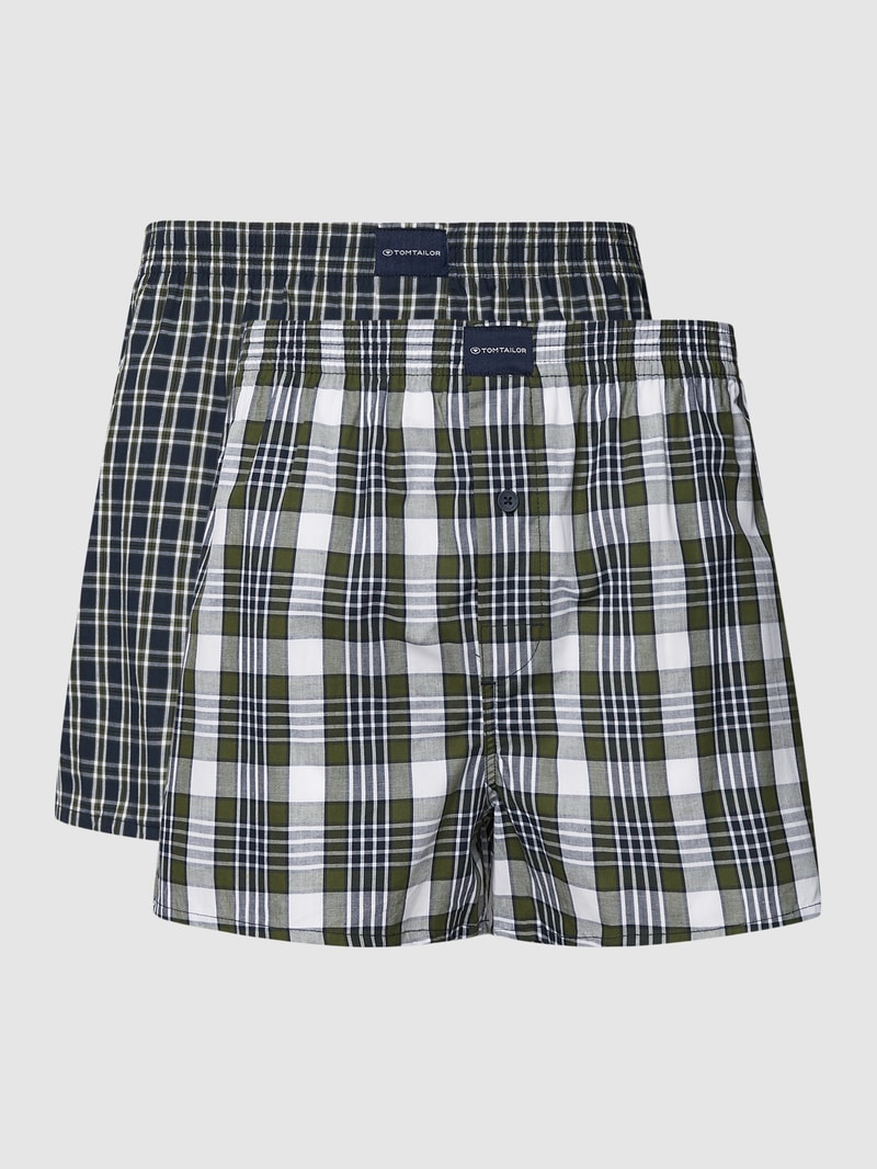 Boxershorts im 2er-Pack Modell 'DAKOTA' in dunkelgrün