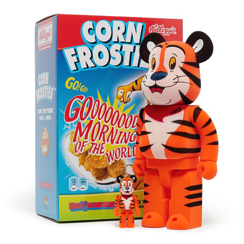 Medicom Bearbrick Tony The Tiger Flocky 100%&400& multicolor
