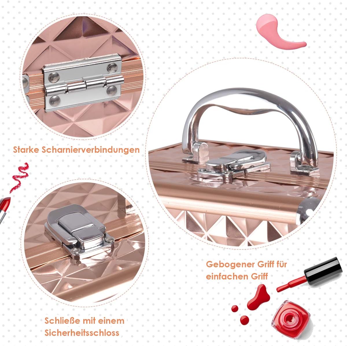 Costway COSTWAY Beauty Case Schminkkoffer Kosmetikkoffer