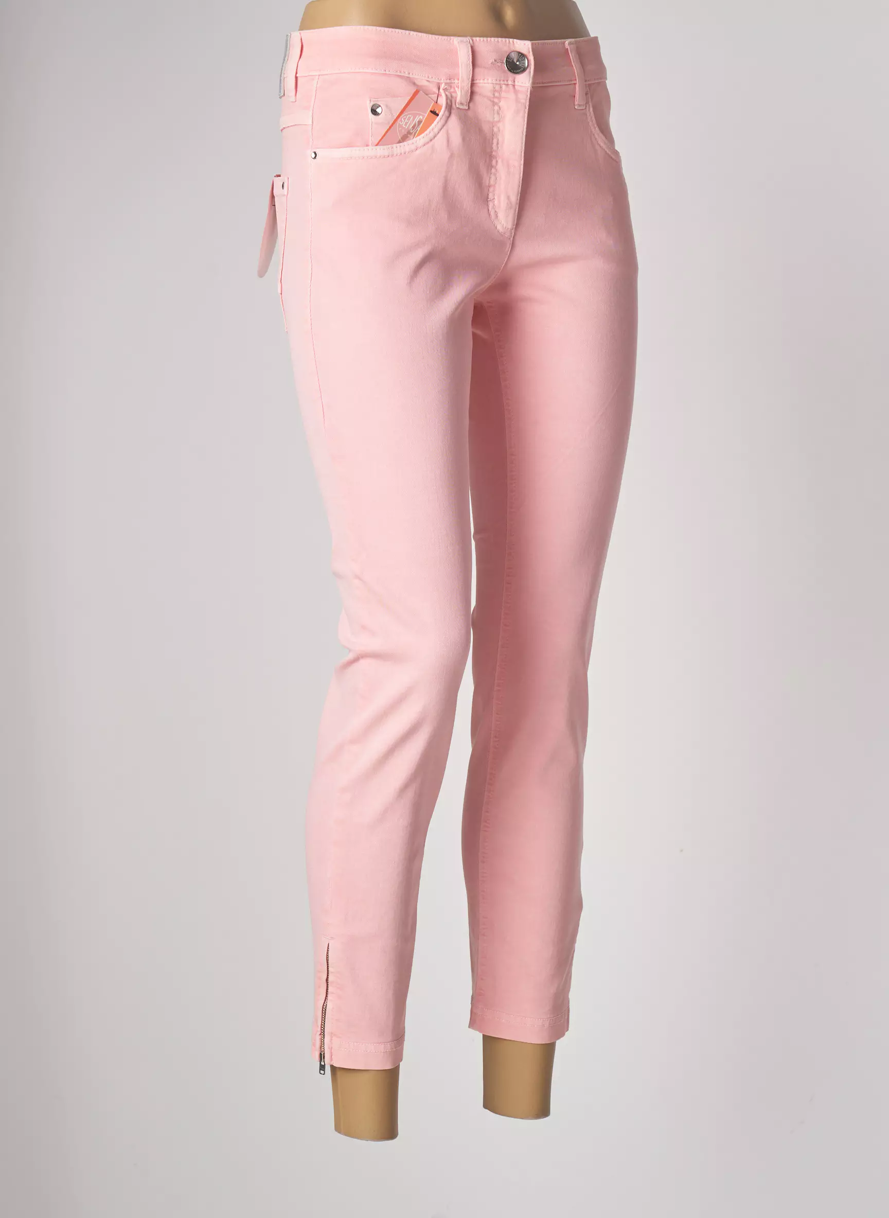 Zerres Pantalons Slim Femme couleur rose