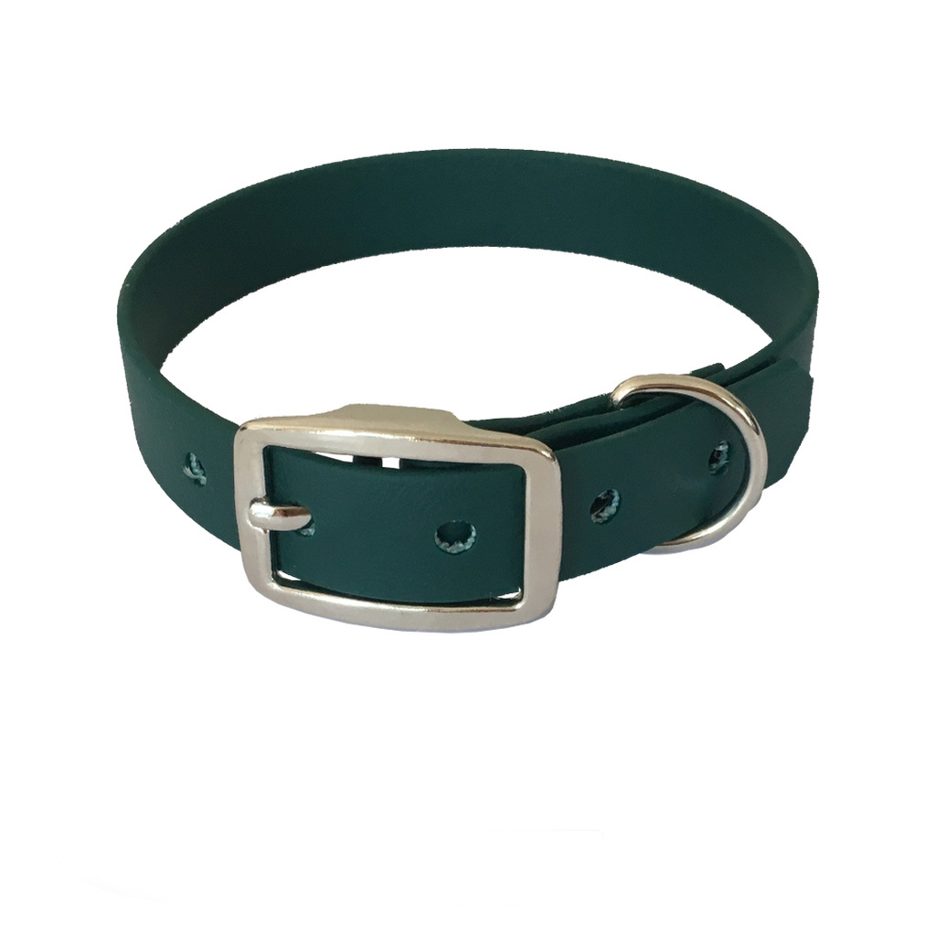 bio-leine Hundehalsbänder bio-leine 21-30cm HU Biothane Halsband dunkelgrün 46 cm, 56 cm