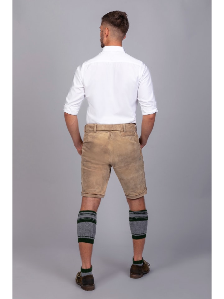 Edelnice Kurze Wildbock Lederhose Adam in natur günstig kaufen
