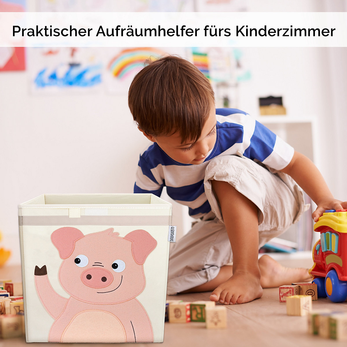 Aufbewahrungsboxen - 15 Motive I Spielzeugkiste mit Deckel I Boxen zur Aufbewahrung im Kallax Regal I Kinderzimmer Deko