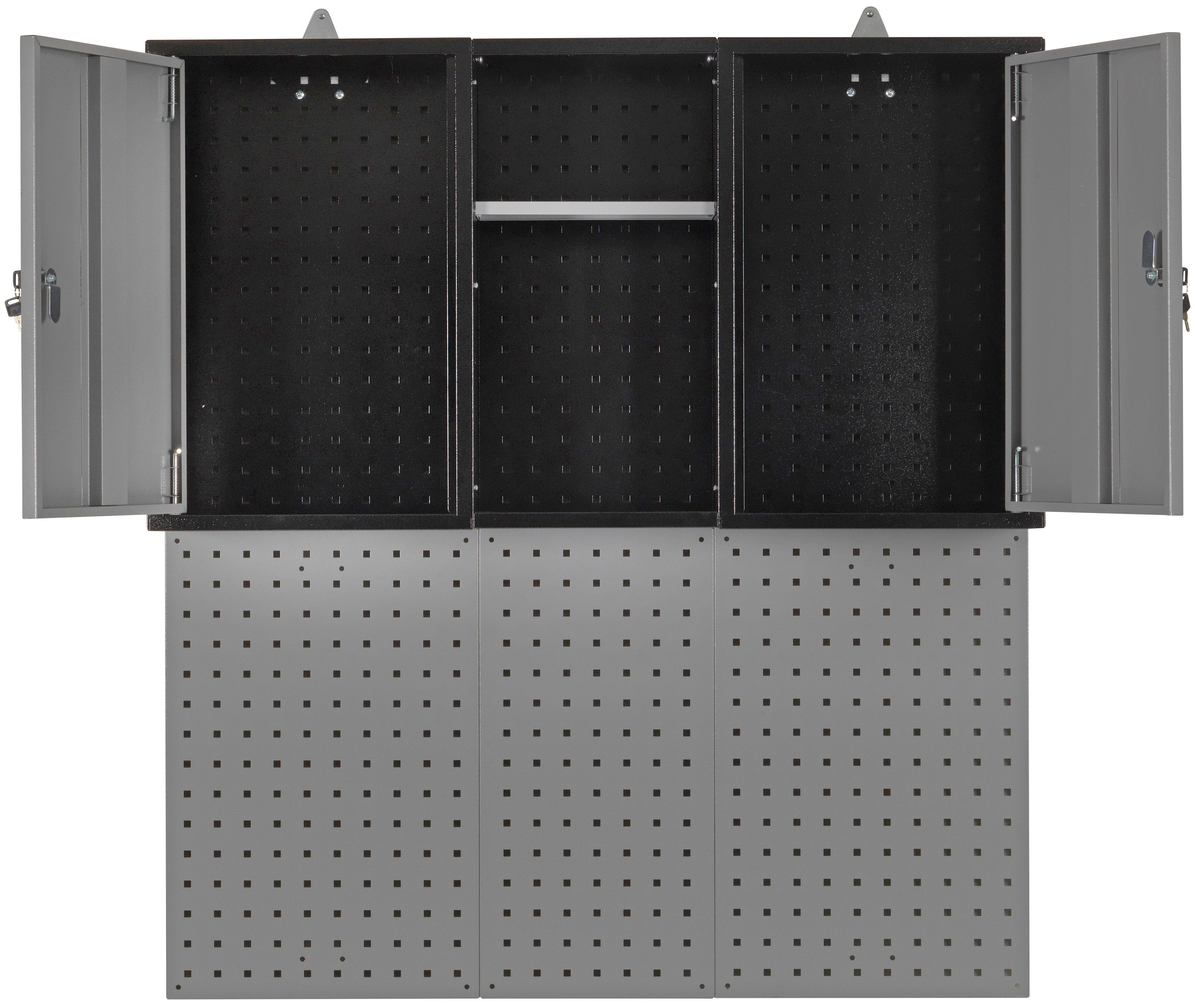 Profiwerk Werkzeugschrank Hängeschrank Süden Breite 110 cm, abschließbar, inkl. praktischer Lochwand