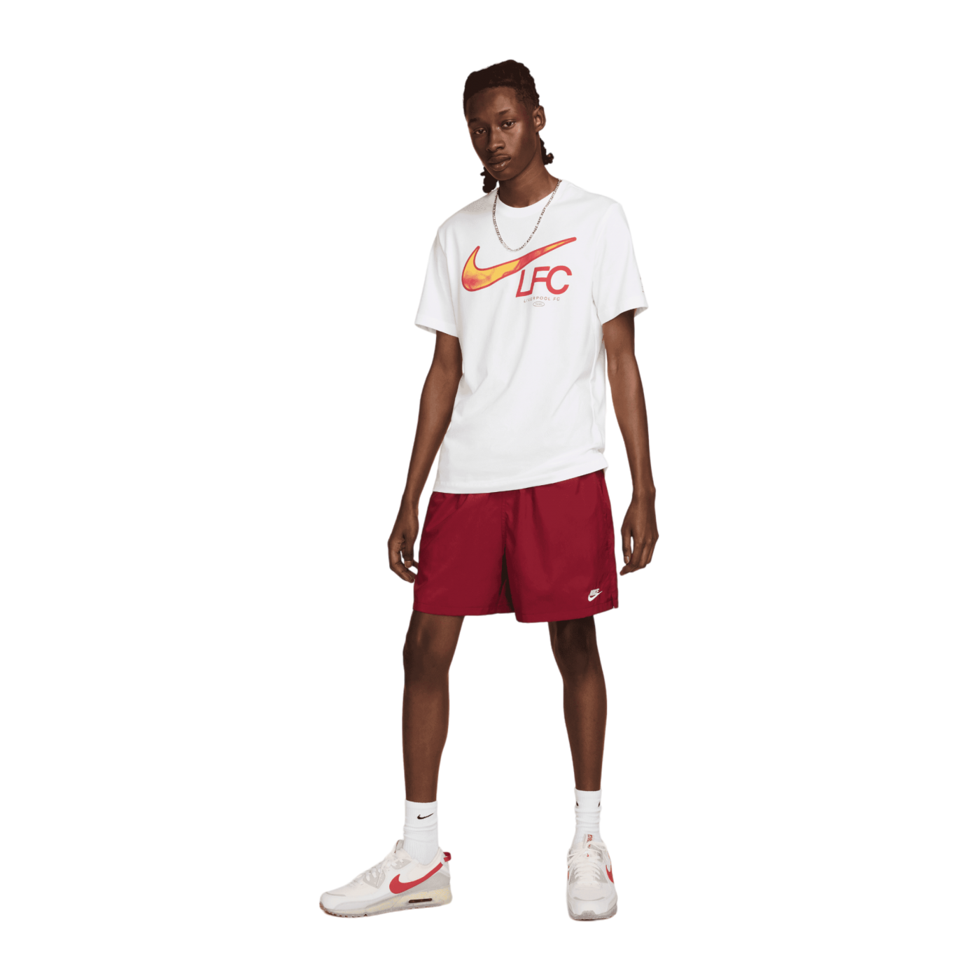 Nike FC Liverpool Swoosh T-Shirt Weiss F100