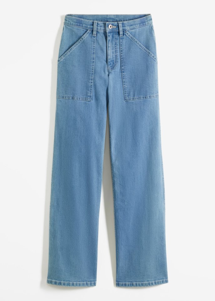 Weite Jeans aus Bio-Baumwolle