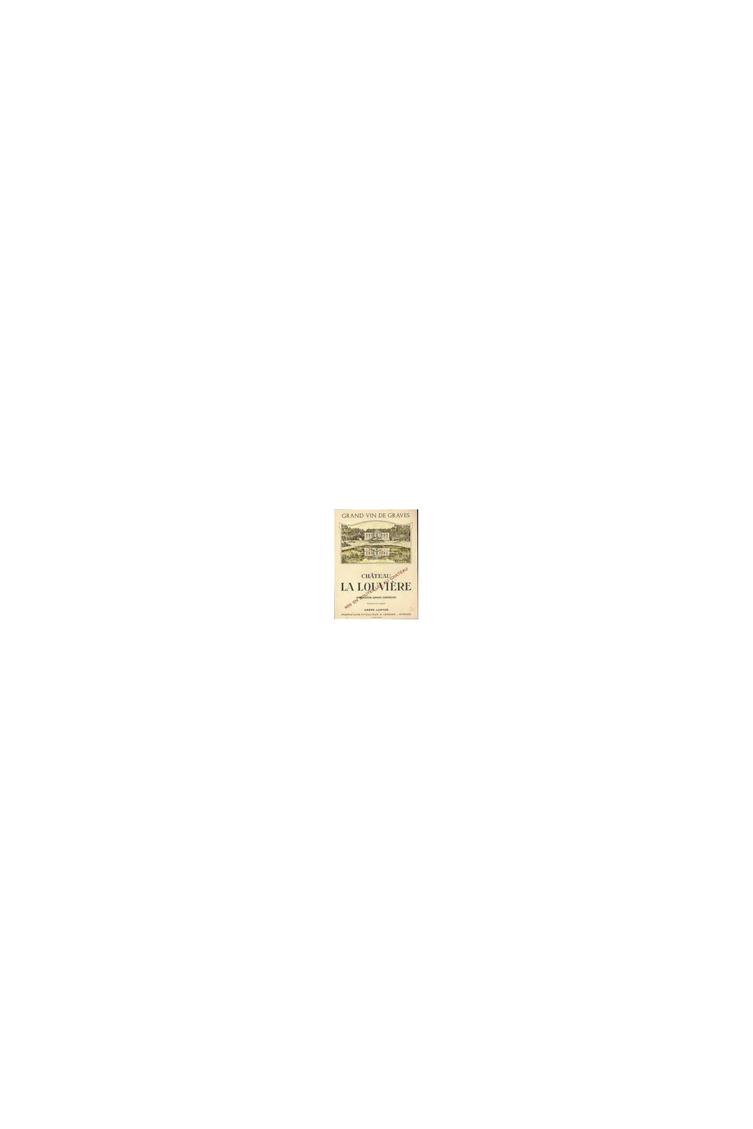 Château La Louviere 1966, Pessac Leognan
