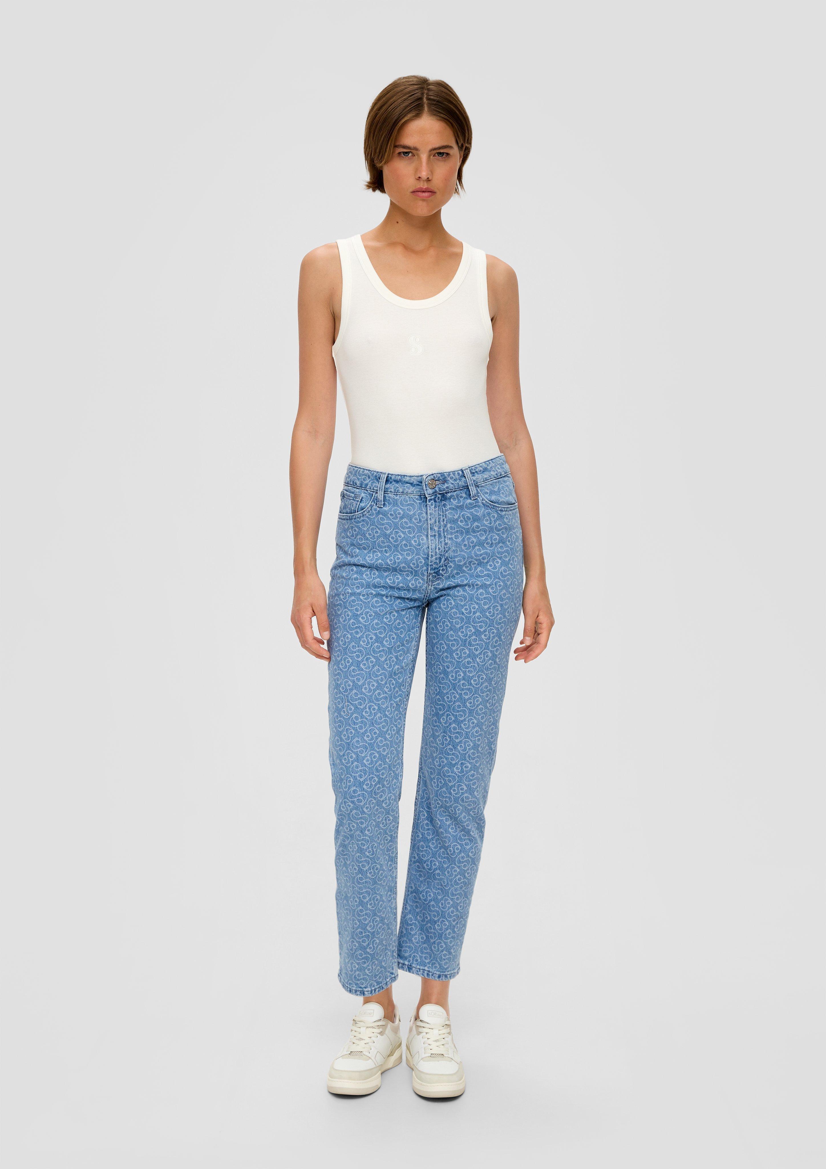 360° Denim / Cropped-Jeans Karolin / Regular Fit / High Rise / Straight Leg  2135810-53Z4