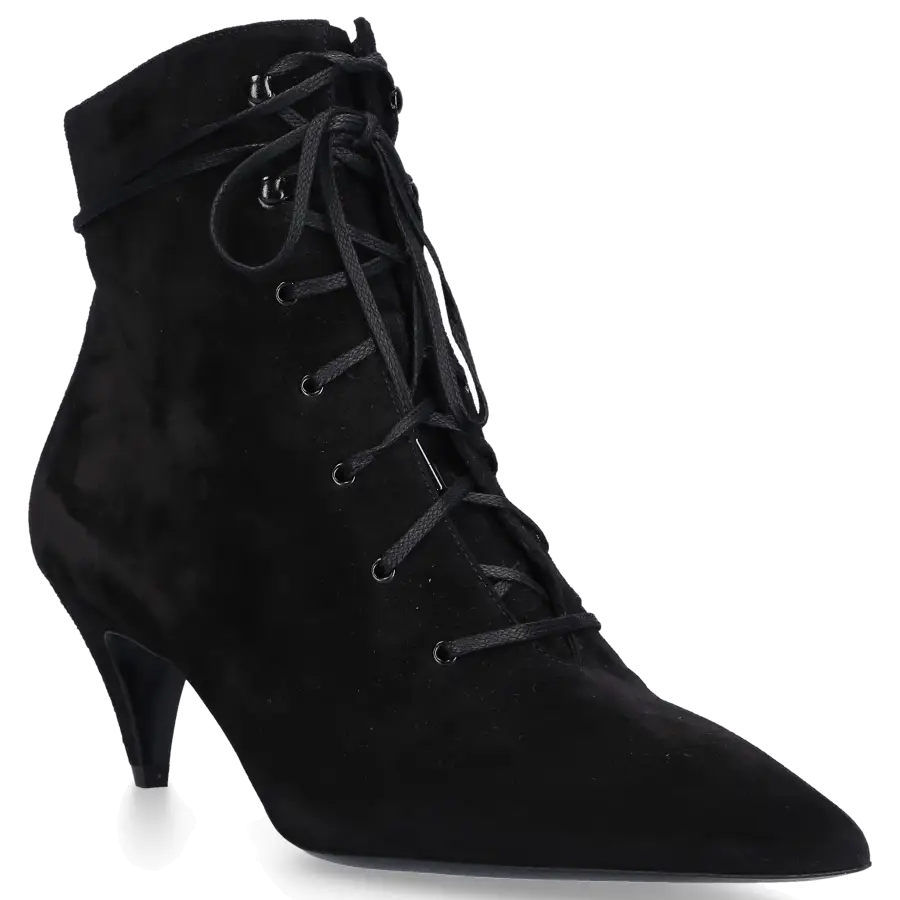 Saint Laurent - Stiefeletten KIKI 55 Veloursleder - schwarz