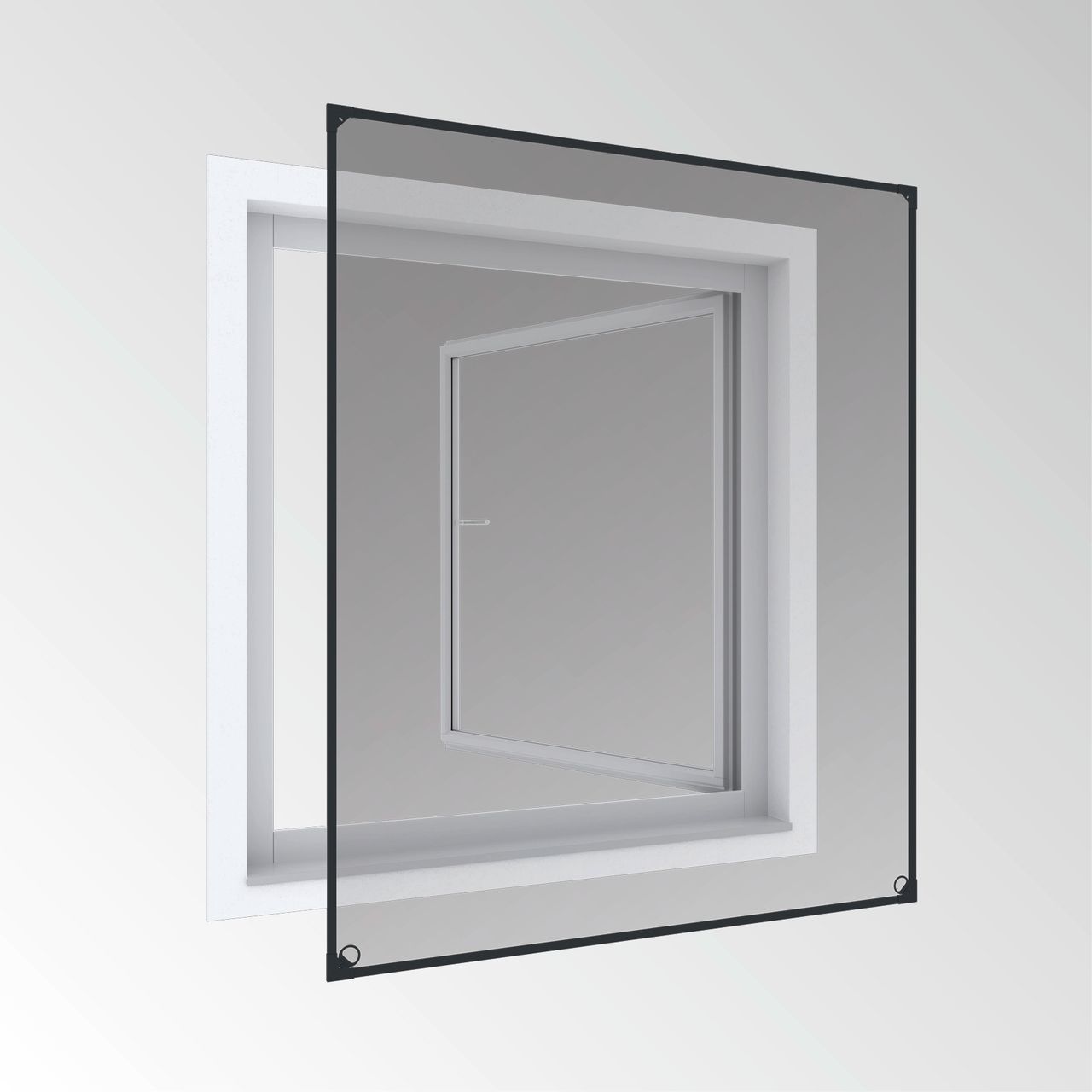Powertec Magnetfenster 100x120cm anthrazit