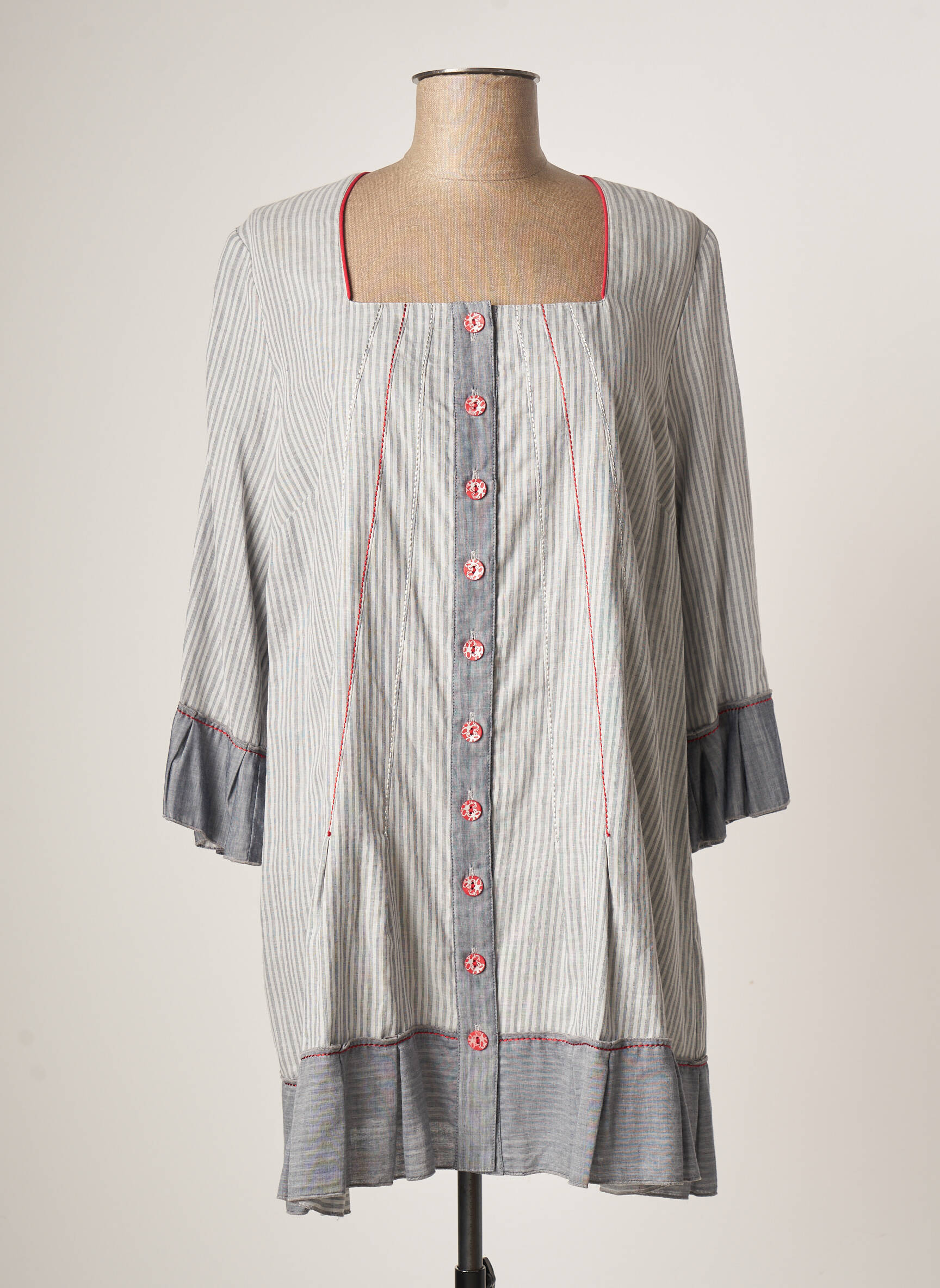 Meri Esca Tuniquemanchelongue Femme couleur gris