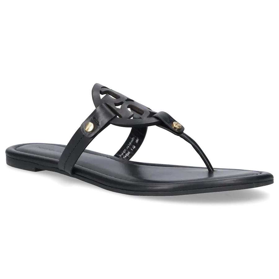 Tory Burch - Zehentrenner MILLER Ziegenleder - schwarz