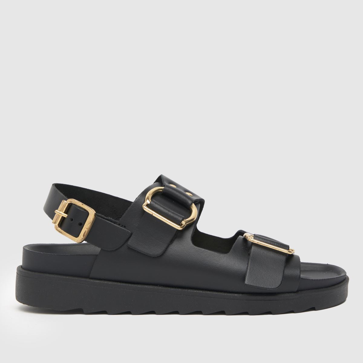 Schuh Tegan csatos szandálok fekete színben