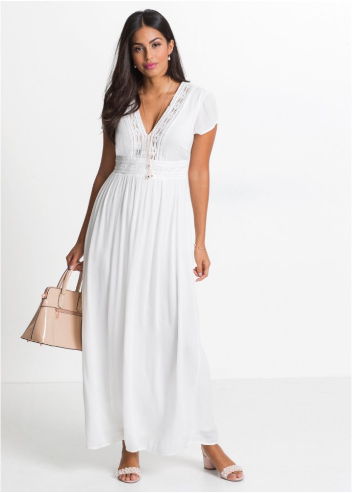 Sommer-Maxikleid mit Spitze