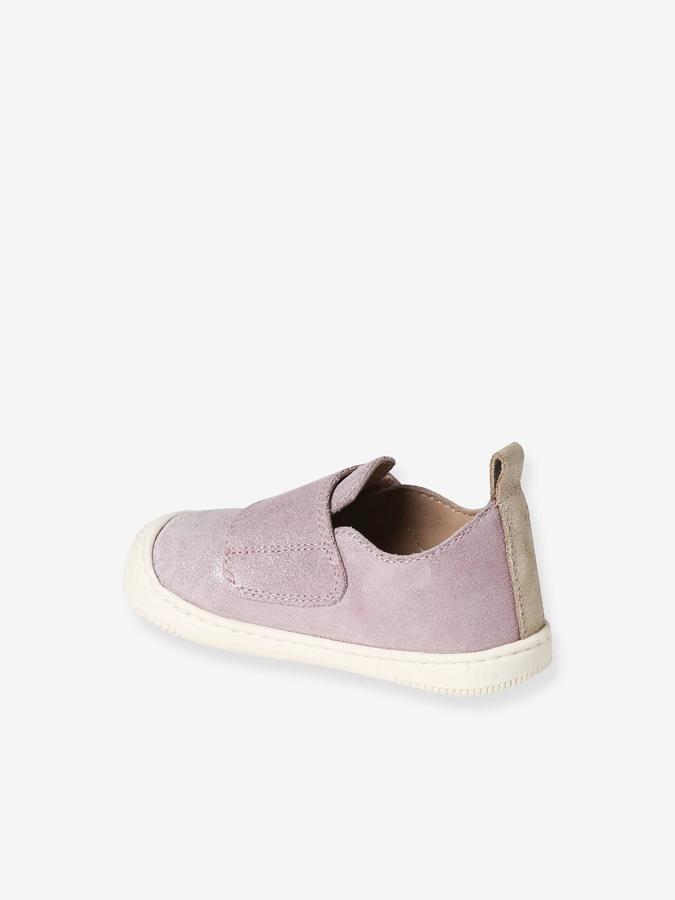Vertbaudet Baby Hausschuhe mit Klettverschluss - rosa