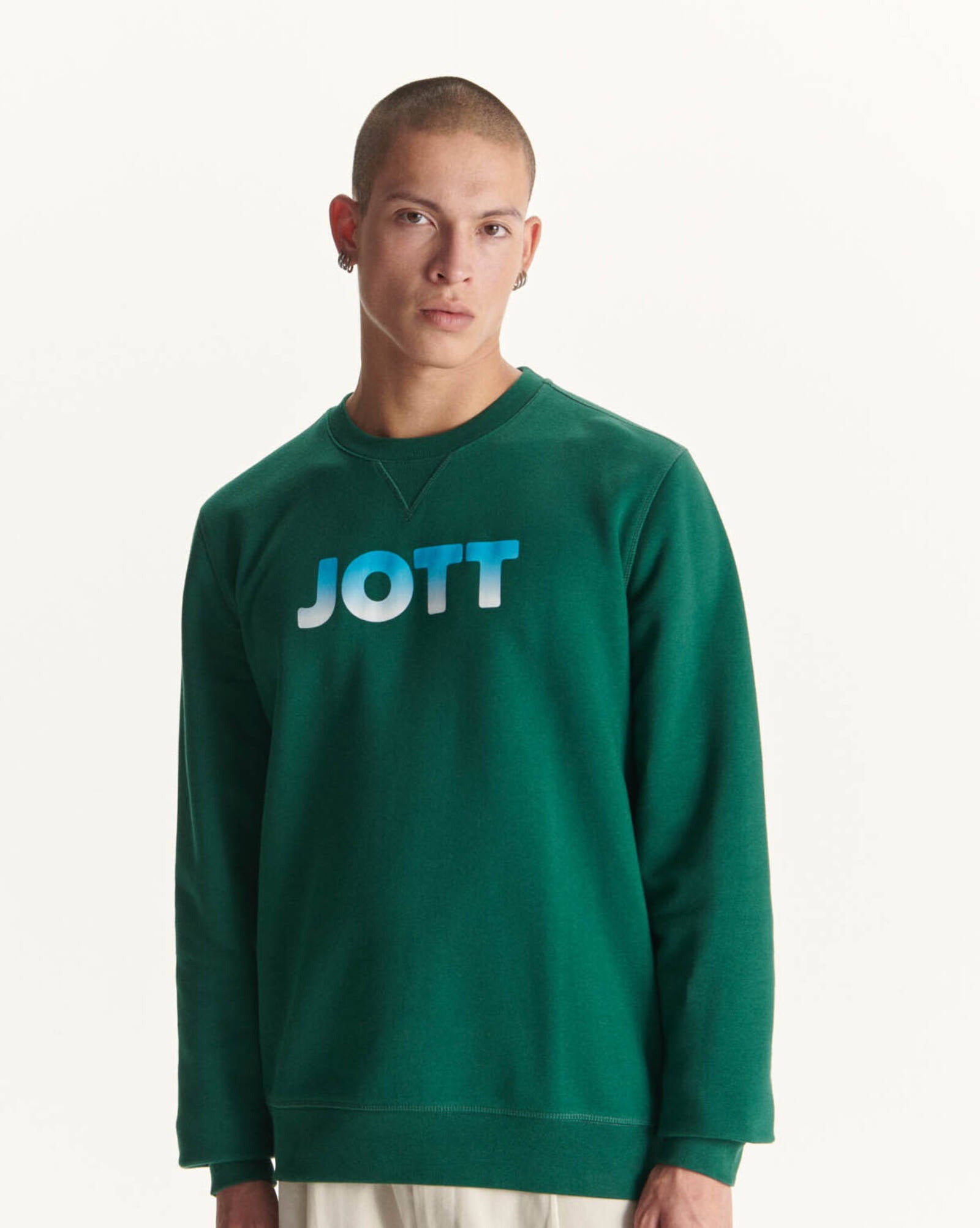 Sweat en coton biologique Vert foncé Braga