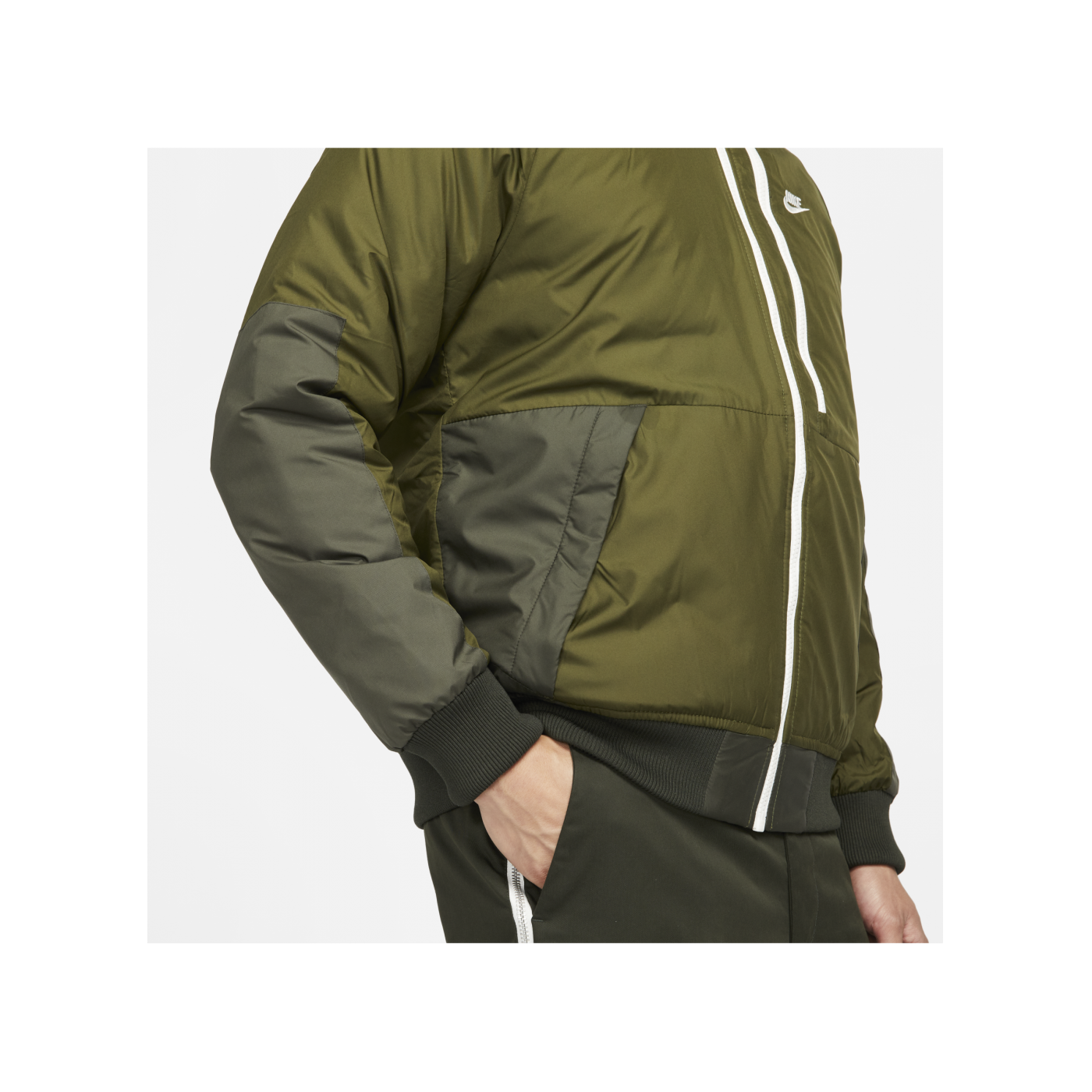 Nike Therma-FIT Legacy Bomber Jacke Grün F326