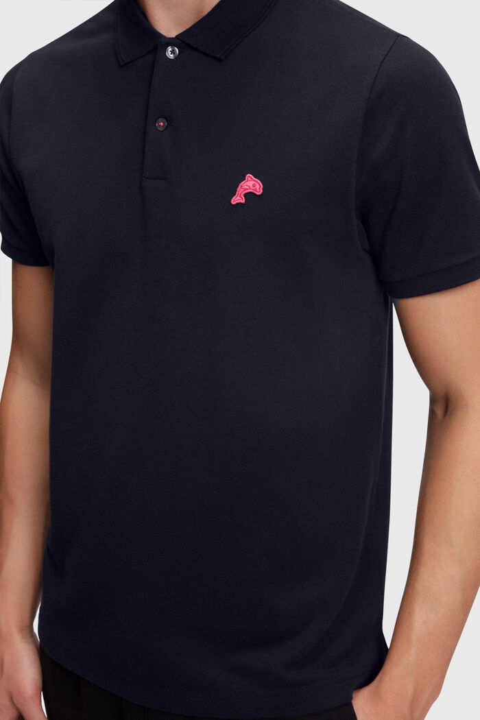 Klassisches Tennis-Poloshirt mit Dolphin-Batch