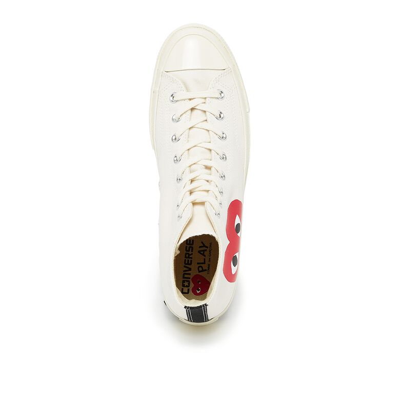 Comme des Garcons Play Chuck Taylor High off white