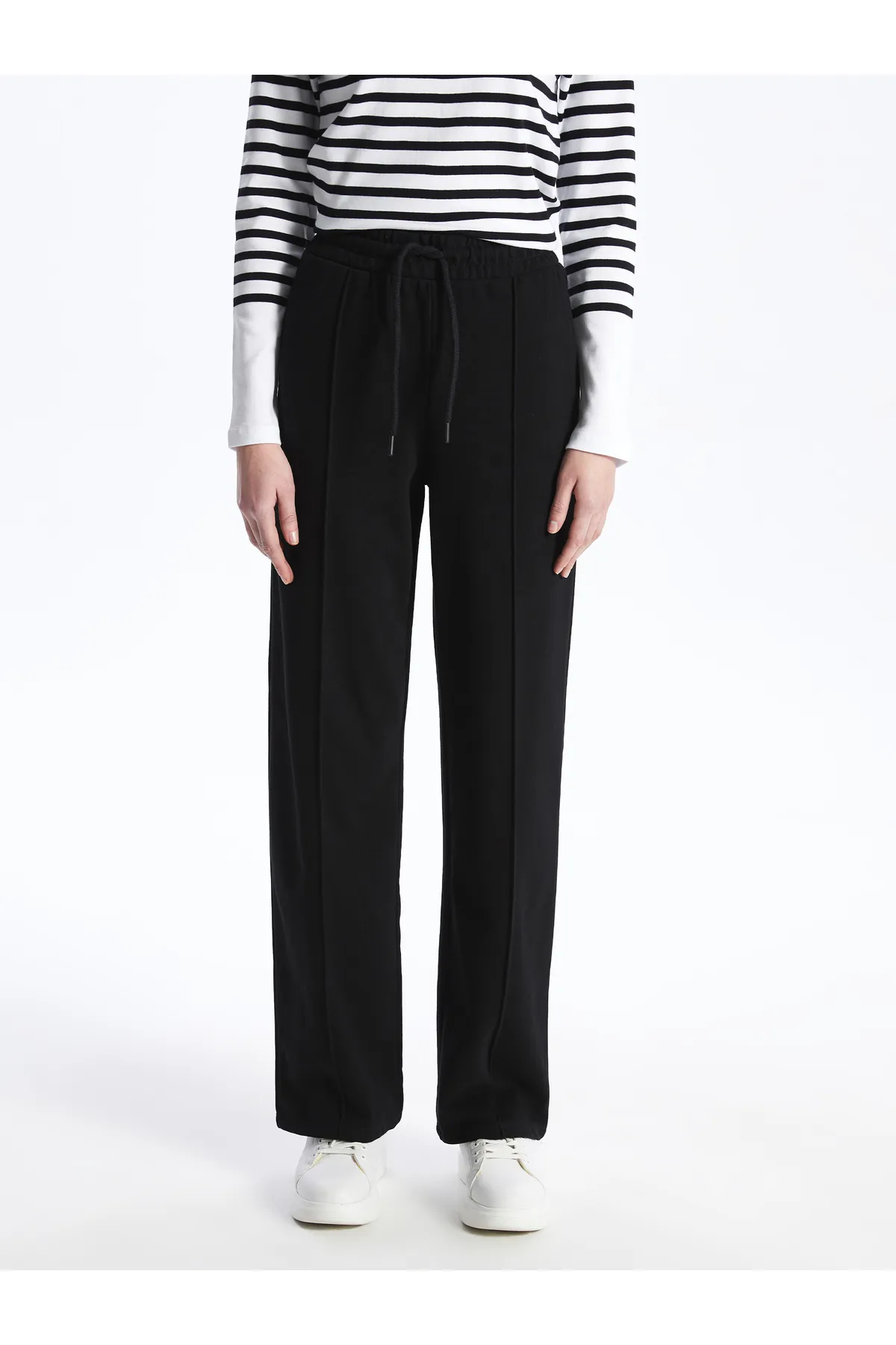 LC Waikiki  Schlichte Damen-Jogginghose mit weitem Bein und elastischem Bund