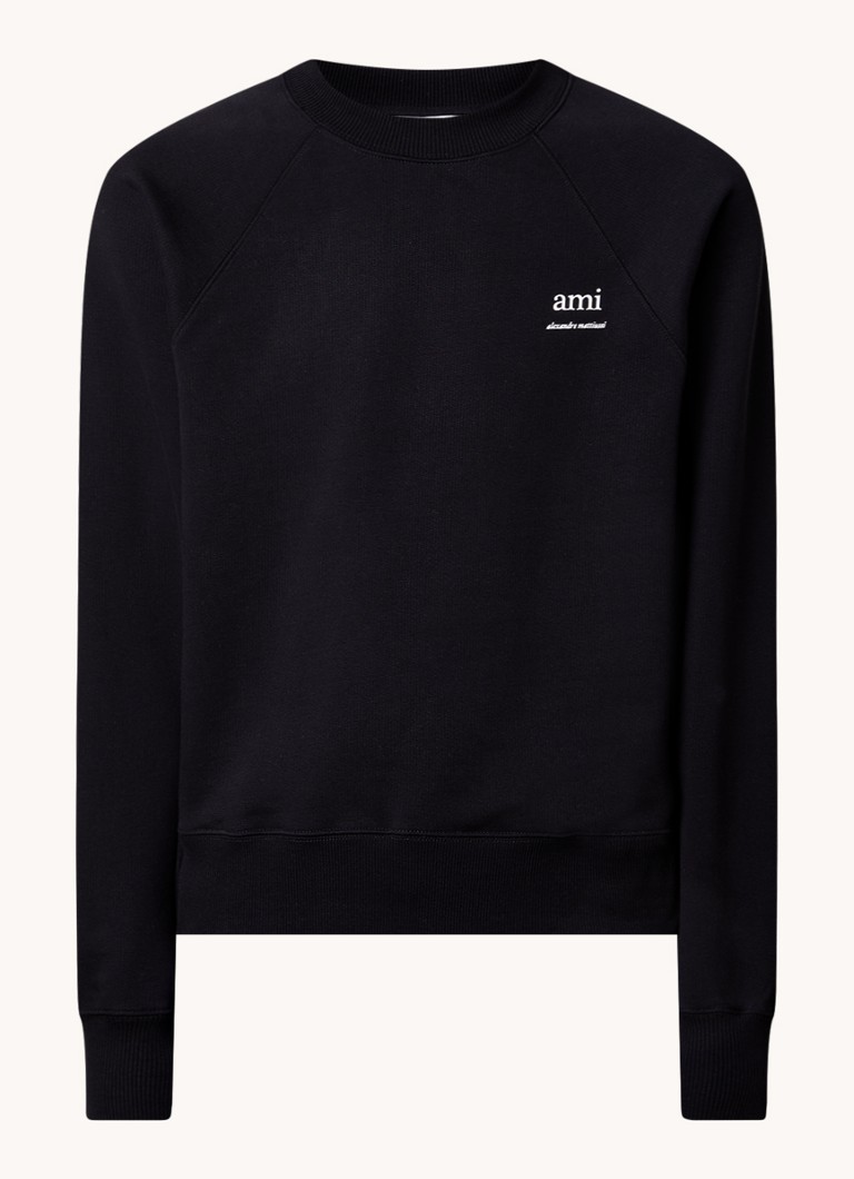 AMI Paris organic cotton sweater with logo