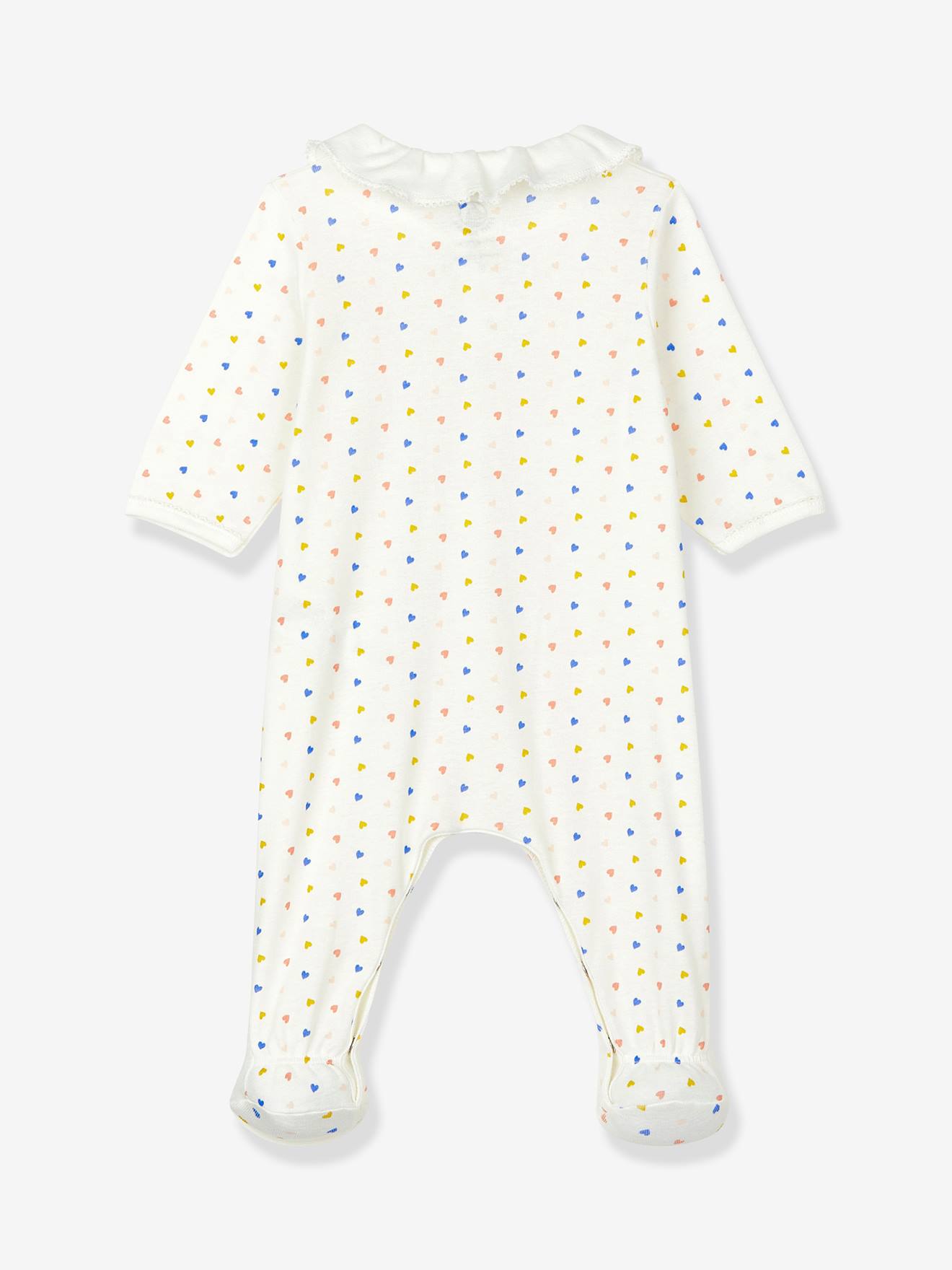Dors-bien bébé en coton bio PETIT BATEAU blanc imprimé