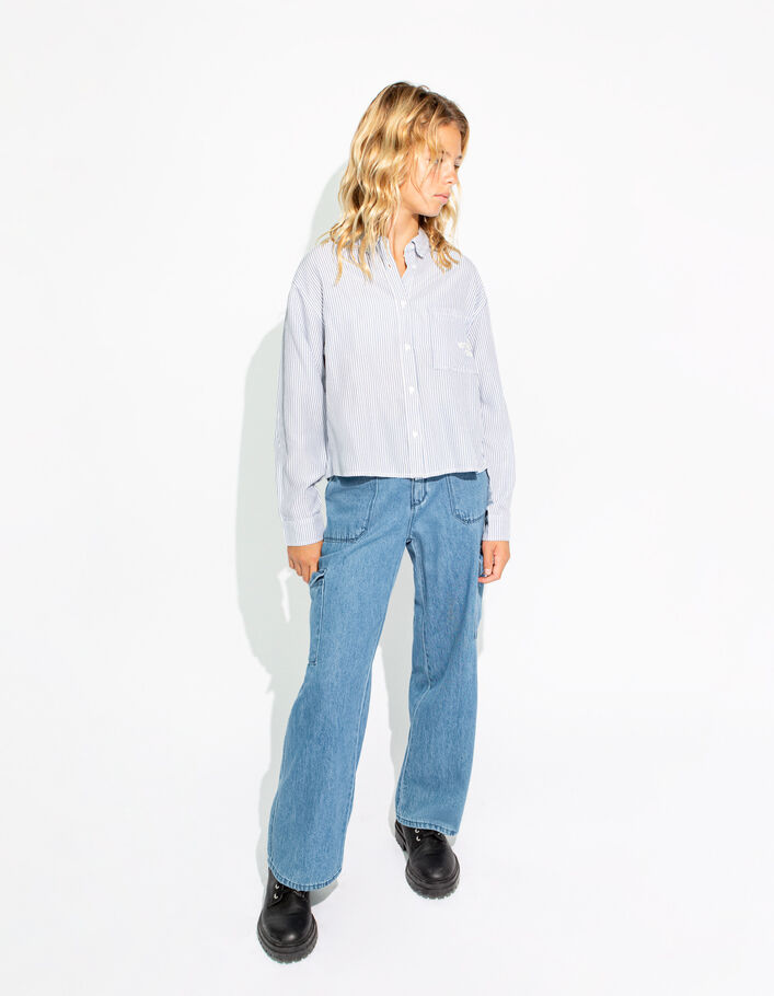 Jean BATTLE bleu extra large fille