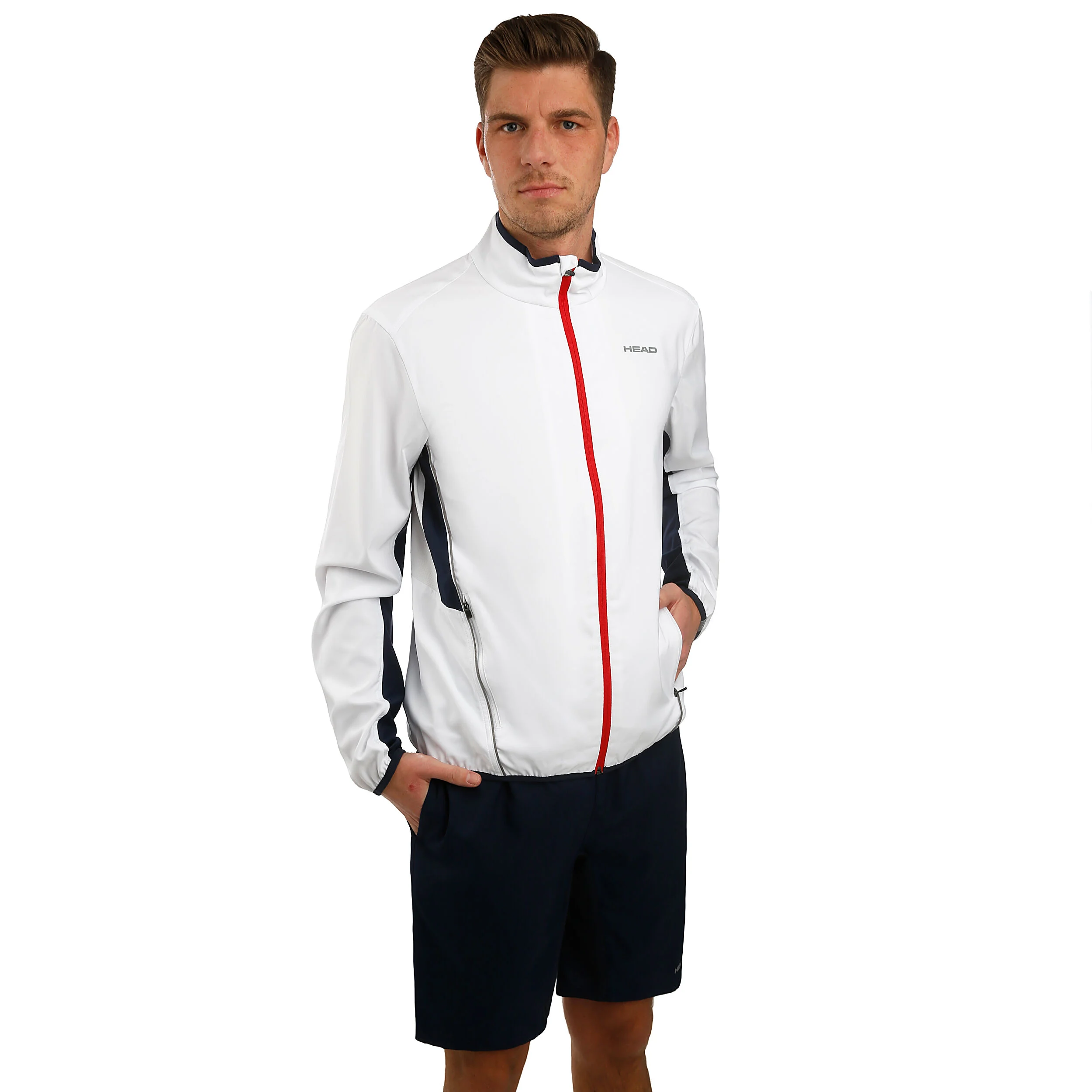 Club 9in Shorts Herren - Dunkelblau, Silber