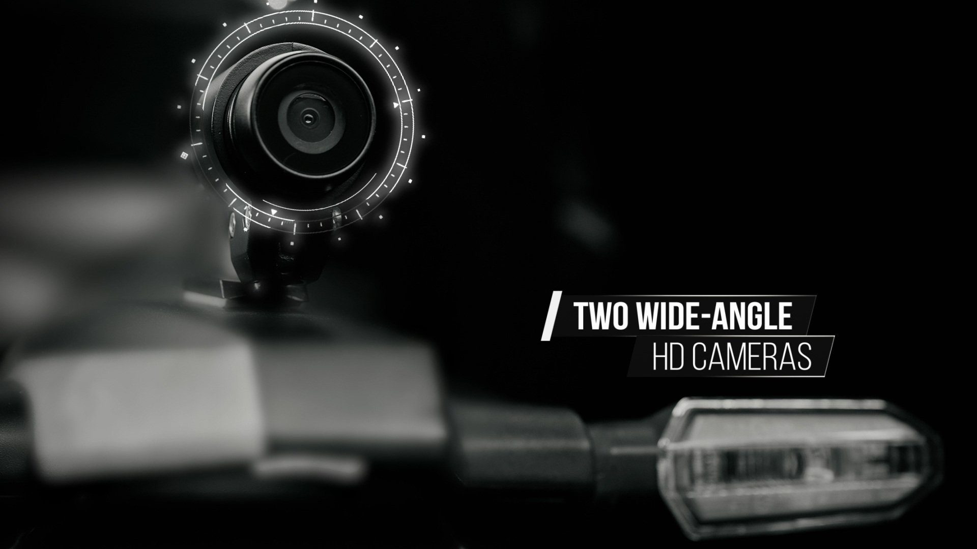 Ride Vision Motorrad-Additiv 2 Pro mit LED Spiegel Fahrerassistenzsystem