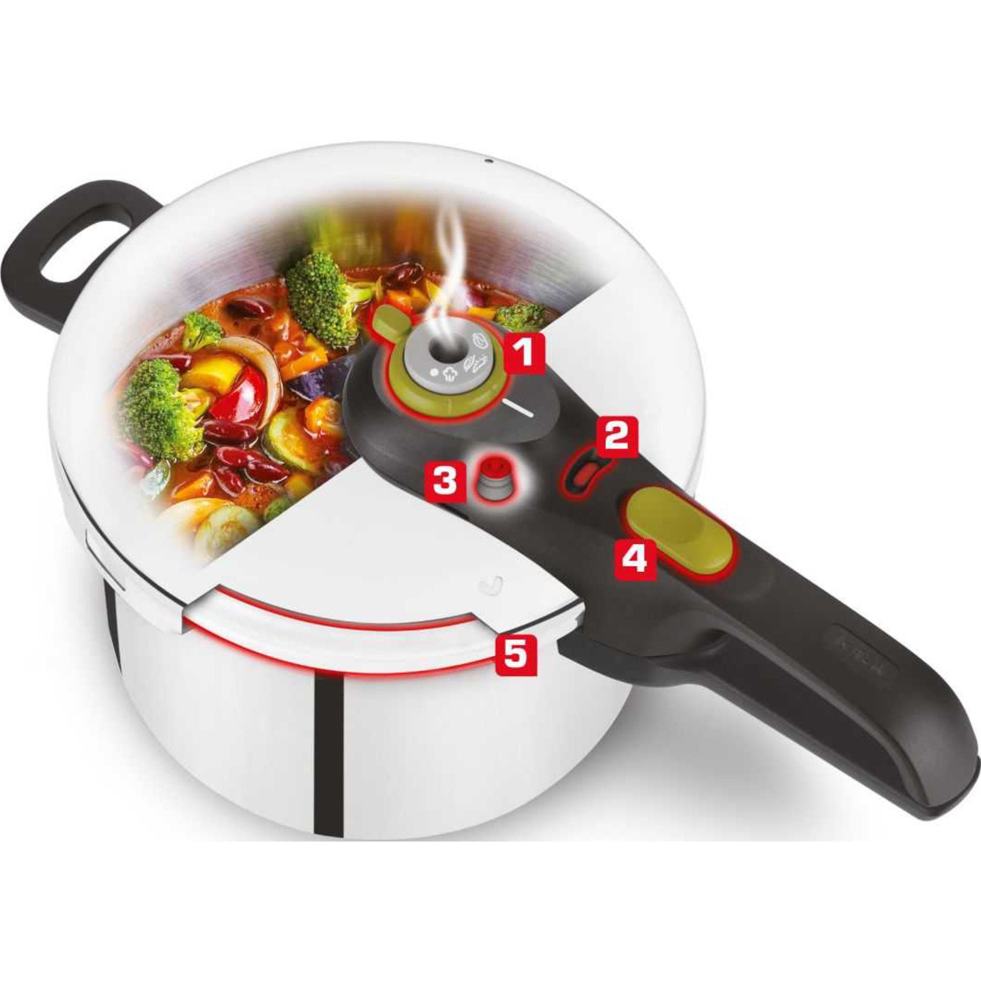 Tefal Geschirr-Set Tefal Schnellkochtopf Secure 5 Neo, P2530737, Topf