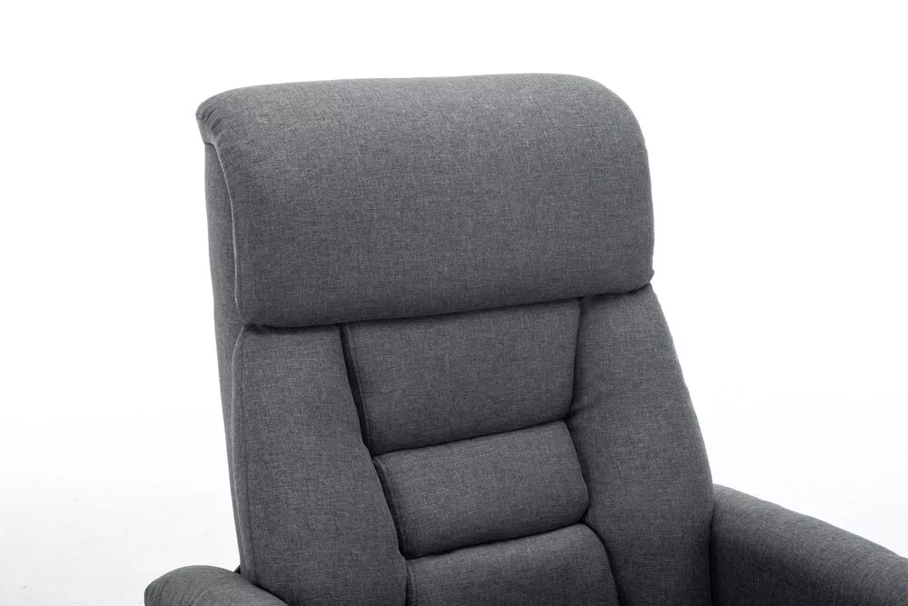 Happy Home Happy Home Relaxsessel mit Liegefunktion Stoffbezug grau