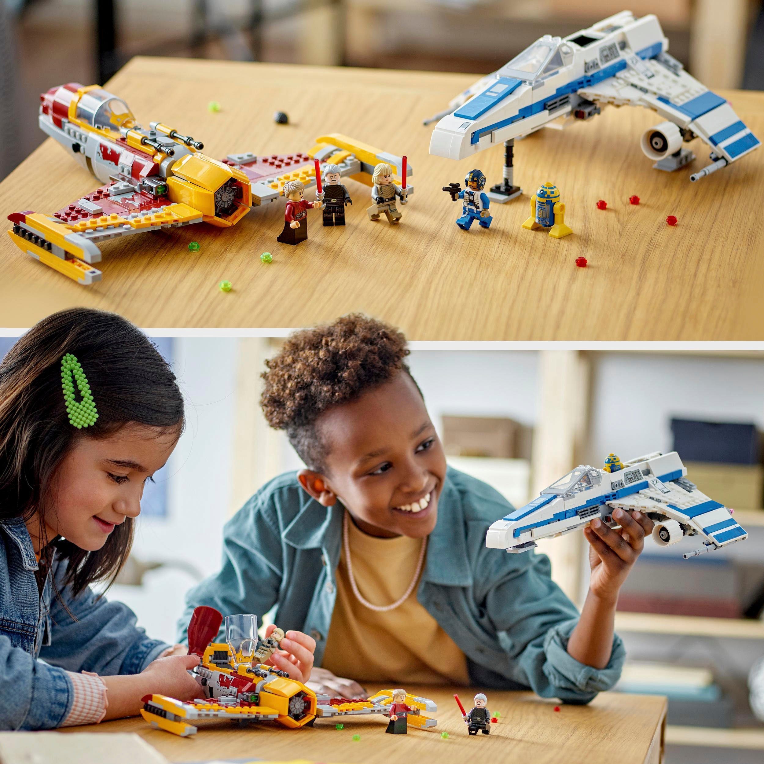 LEGO® Konstruktionsspielsteine New Republic E-Wing vs. Shin Hatis Starfighter (75364), (1056 St), LEGO® Star Wars; Made in Europe