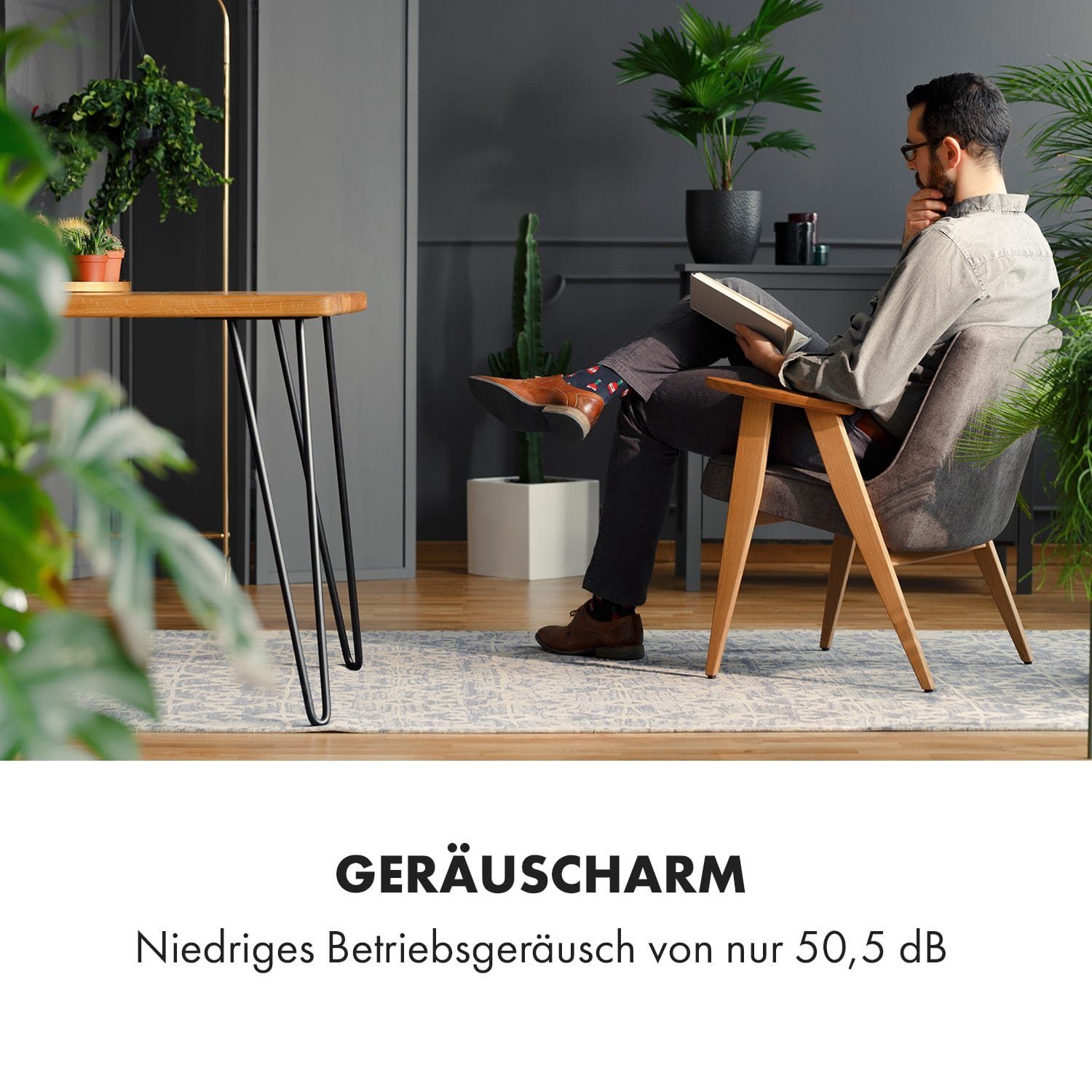 Klarstein Klimagerät Kraftwerk Smart, Klimagerät mobil Air Conditioner Kühlgerät Luftkühler