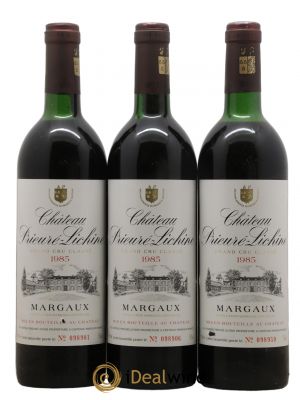 Château Prieuré Lichine 4ème Grand Cru Classé  1985 - Lot de 3 Bouteilles