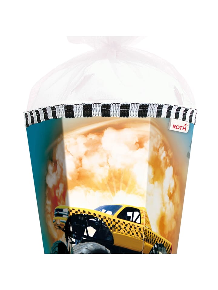 ROTH Schultüte groß Monstertruck 85 cm in Orange günstig kaufen onesize
