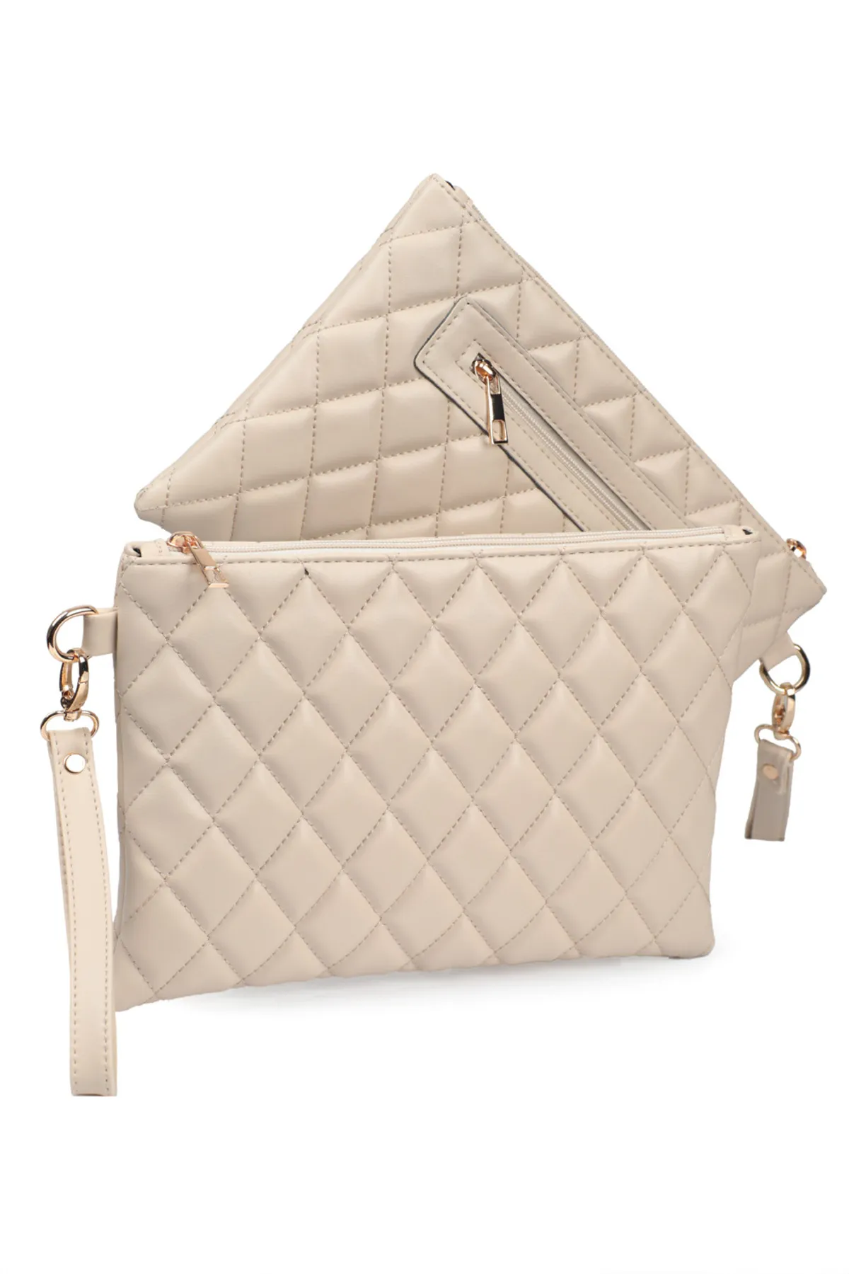Capone Outfitters  Capone Beige Paris gesteppte beige Damentasche