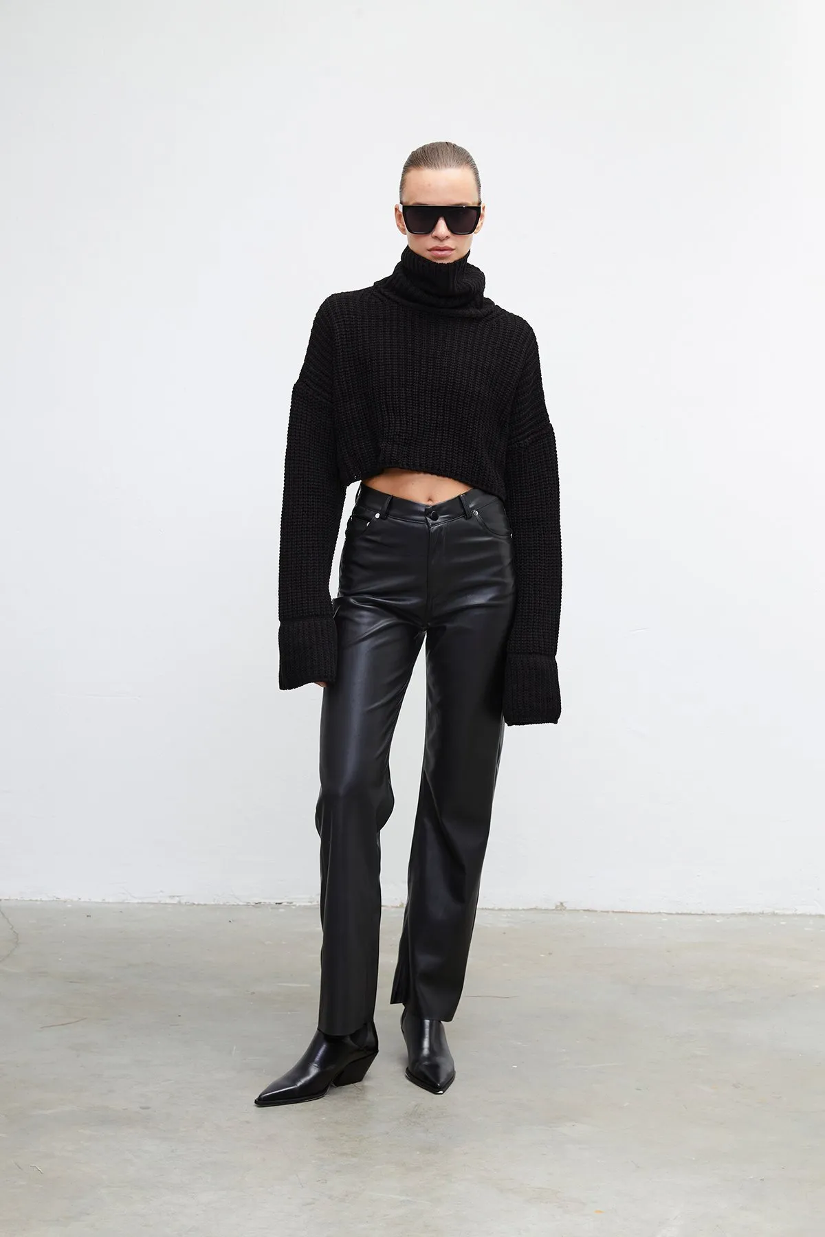 VATKALI  Lederhose Schwarz