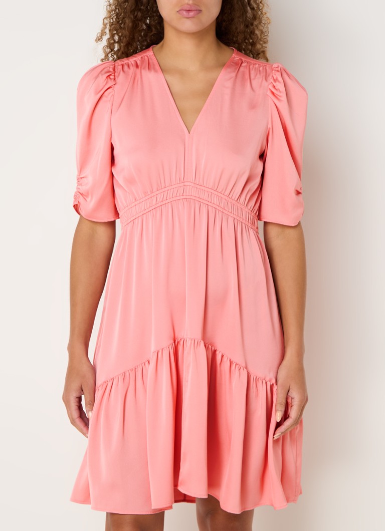 Rochie scurtă Hugo Boss Dizziano cu mâneci bufante