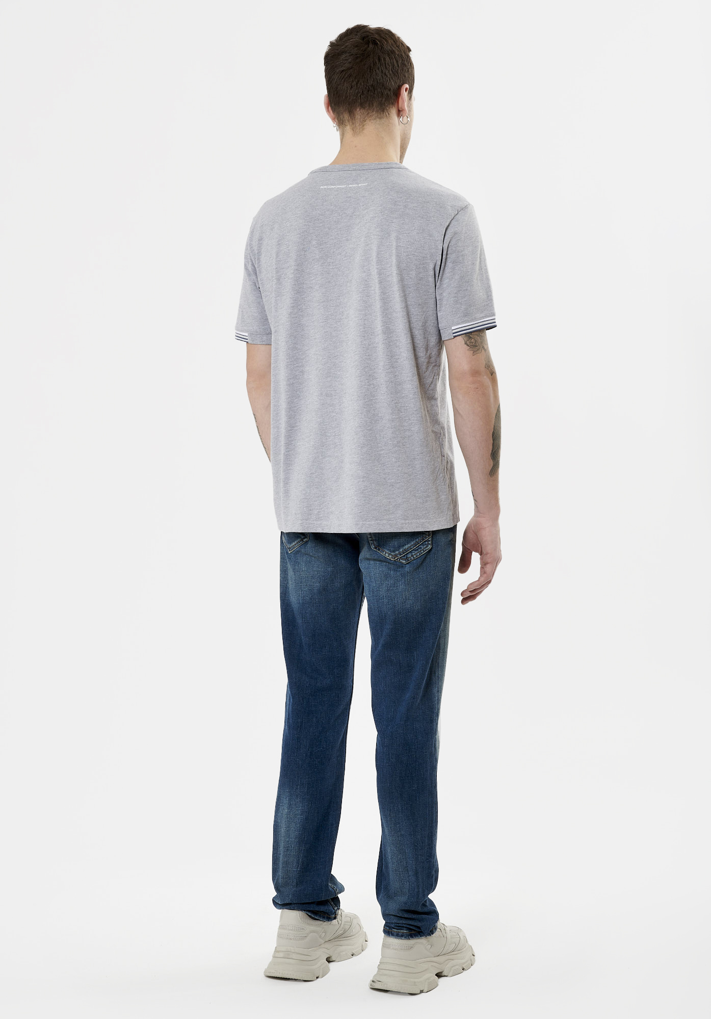 STAN   T-shirt gris Homme en 100% coton