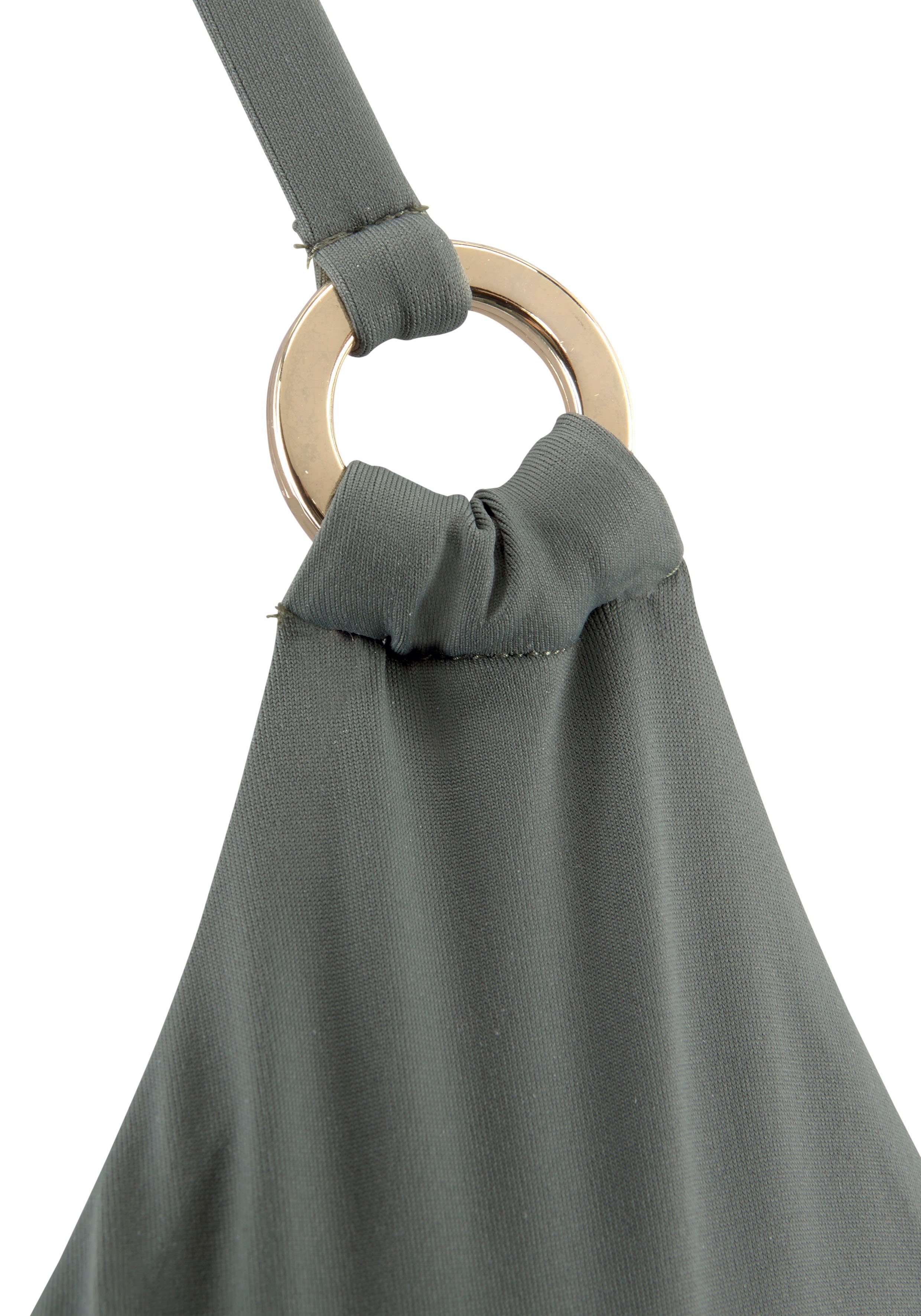 LASCANA Triangel-Bikini-Top Italy, mit Zierringen