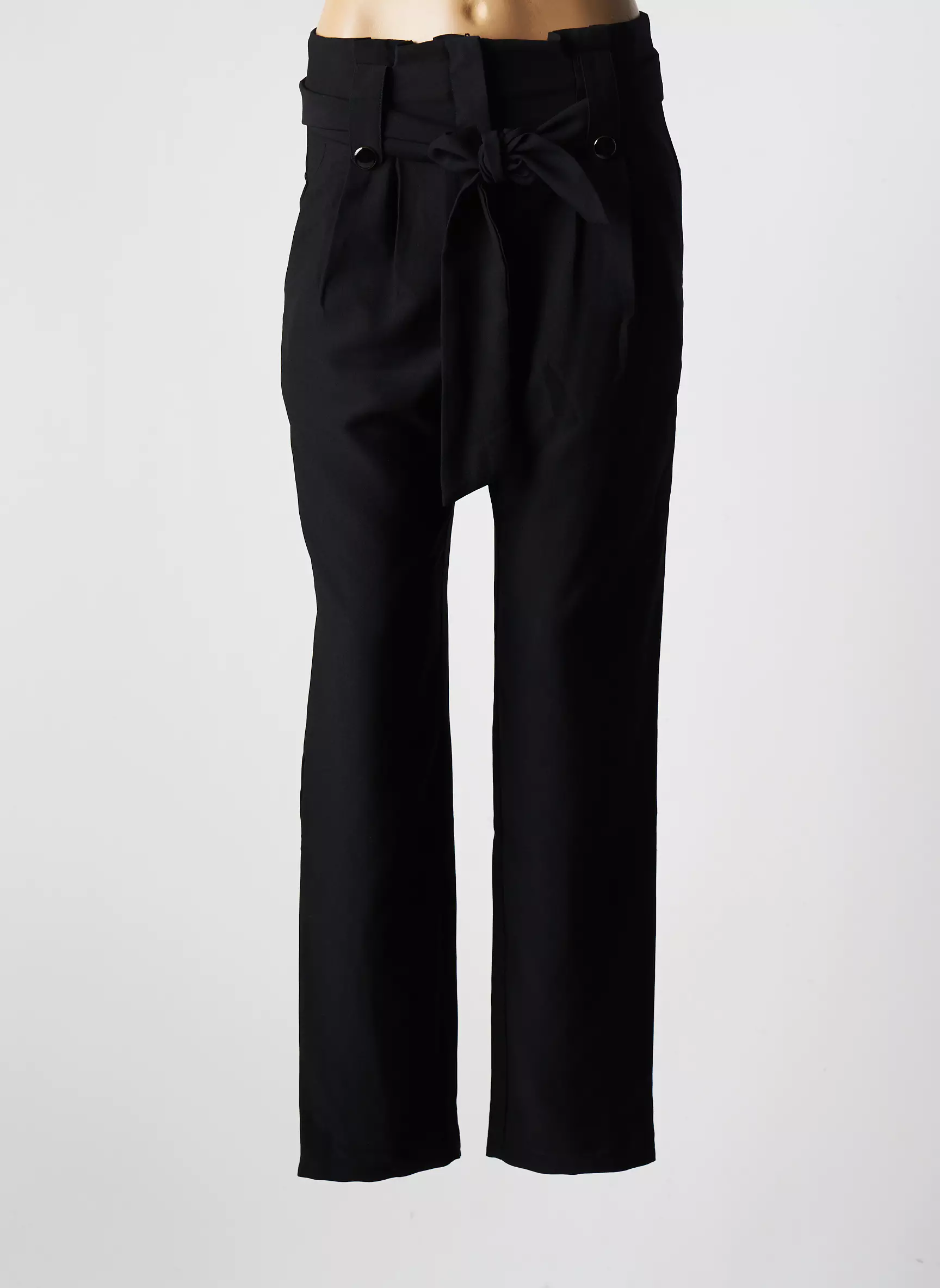 La Petite Etoile Pantalons Droits Femme couleur noir