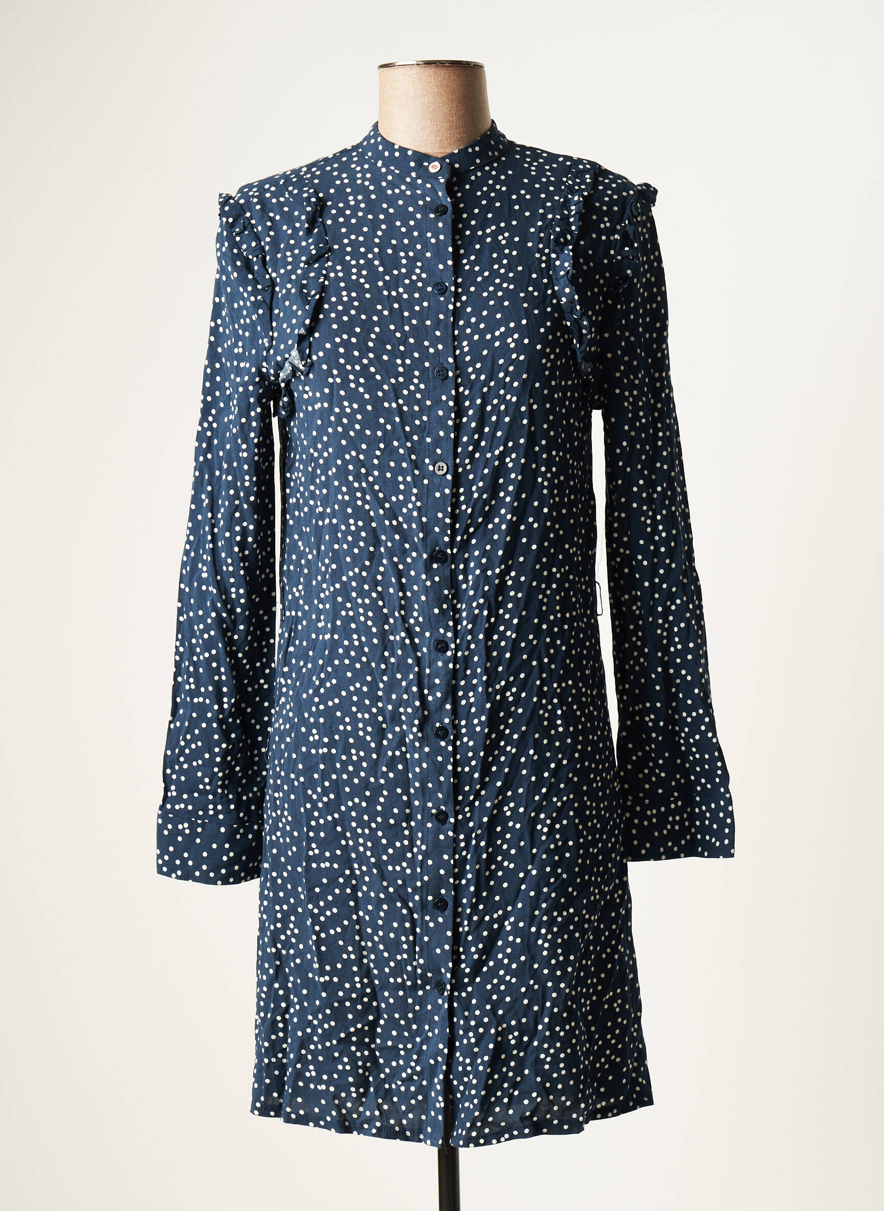 Clouds Of Fashion Robes Courtes Femme couleur bleu
