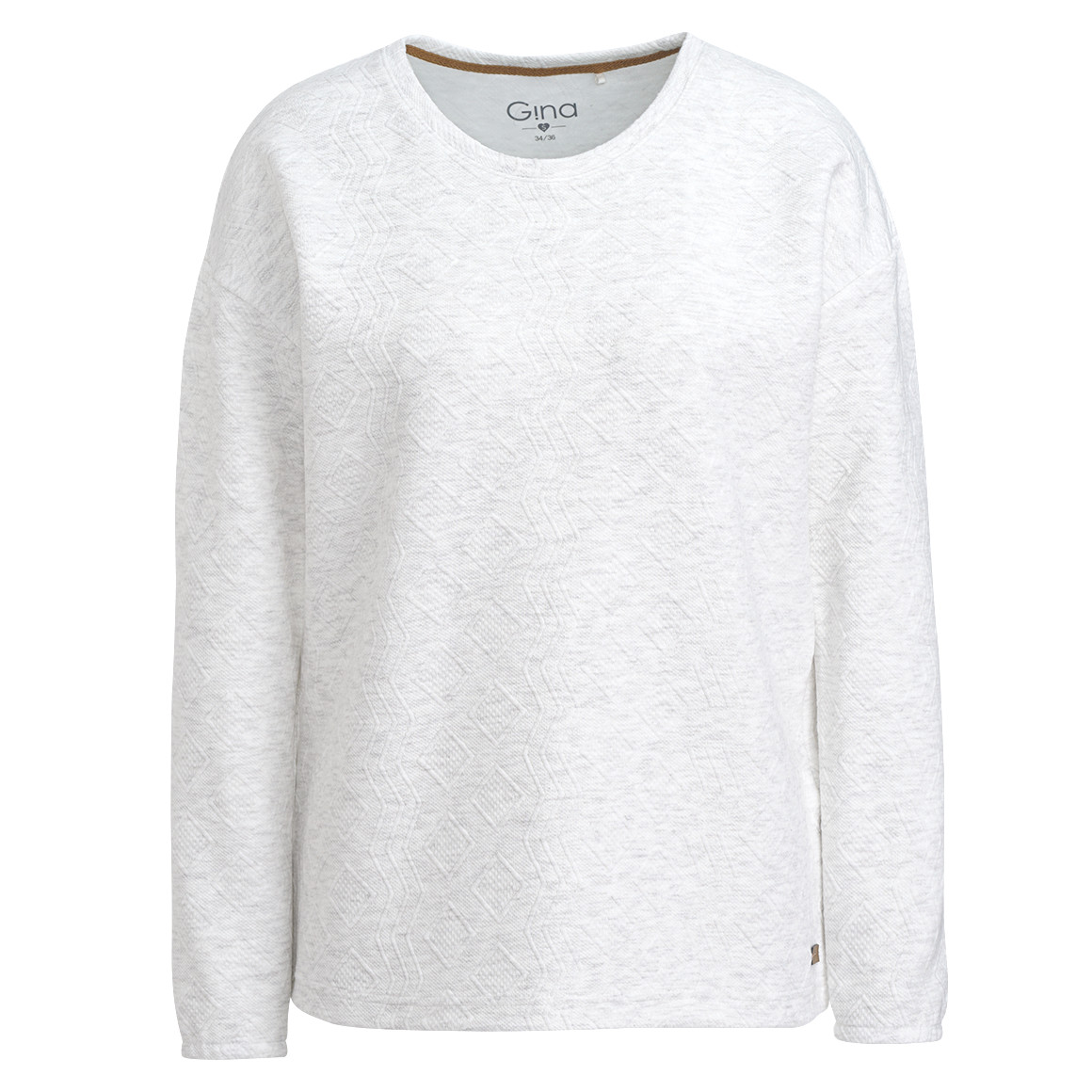 Damen Sweatshirt mit Strukturmuster