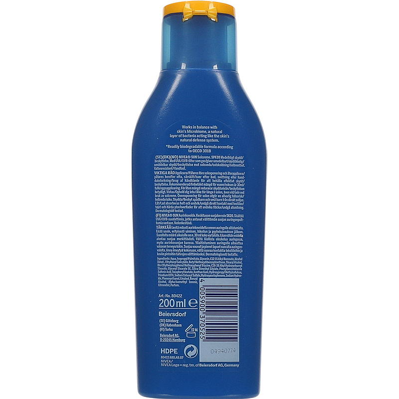Nivea Nivea Sun SPF20 200 ml lotion