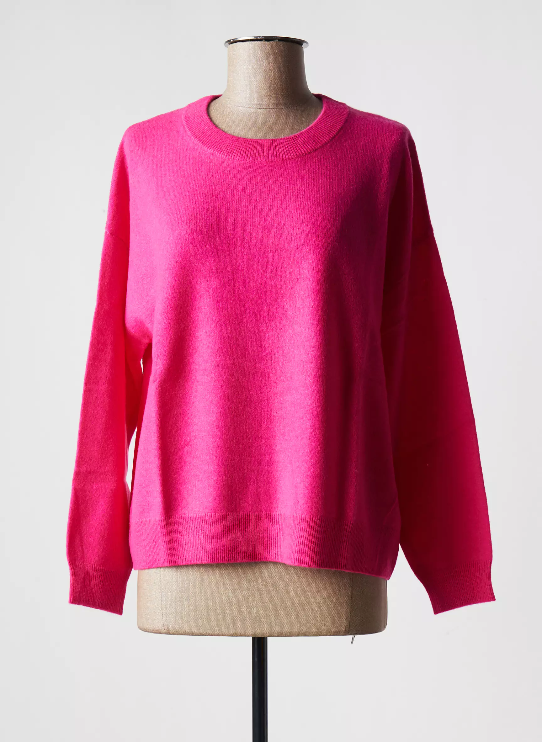 Les Tricots De Lea Pulls Femme couleur rose