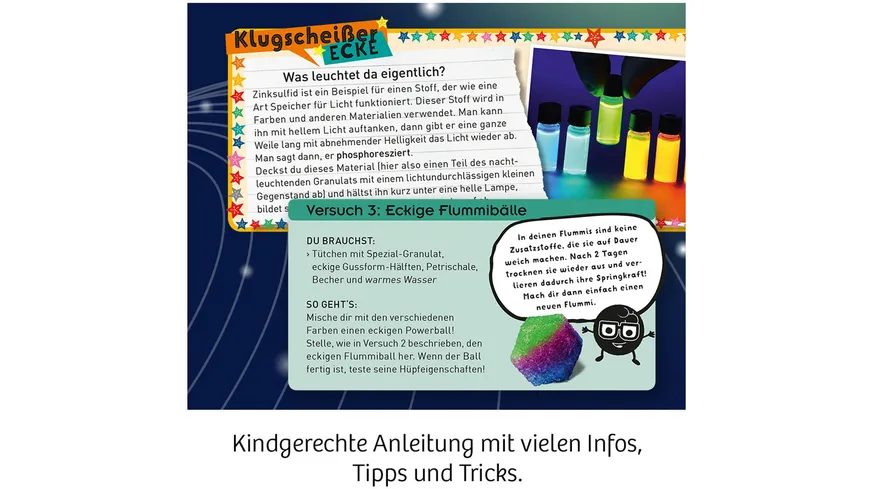 KOSMOS - Fun Science Nachtleuchtende Flummi-Power Experimentierkasten