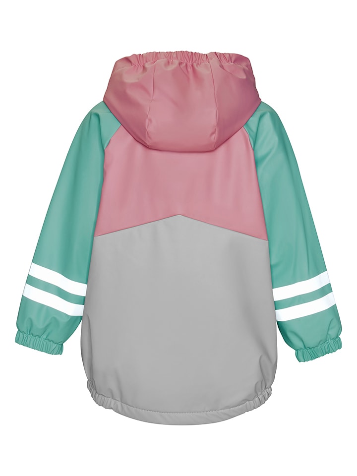 Playshoes Regenjacke in Rosa/ Grün günstig kaufen