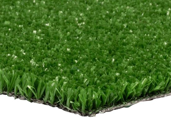 Kunstrasen SPRING, Primaflor-Ideen in Textil, rechteckig, Höhe: 7 mm, Rasenteppich, Drainagefunktion, witterungsbeständig, strapazierfähig