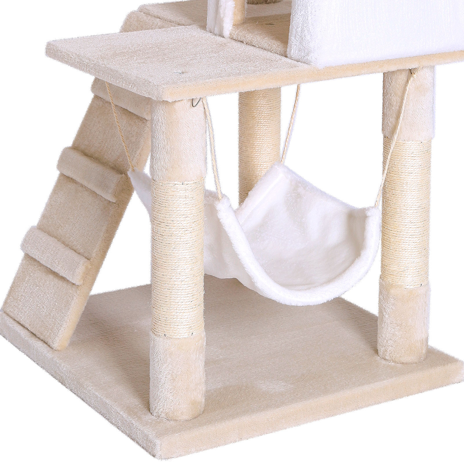Lionto Kratzbäume Lionto Kratzbaum, Höhe 133 cm weiß/ beige
